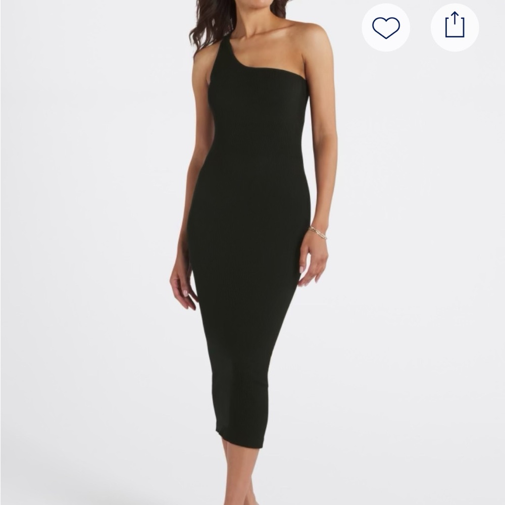 Nine Britton Black One-Shoulder Dress